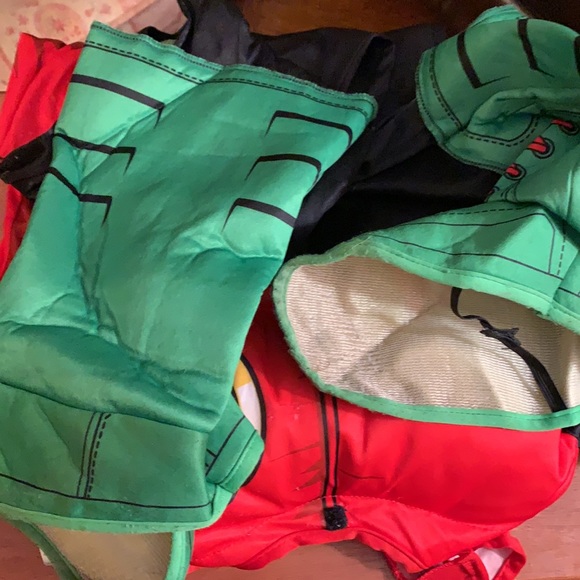 DC Superheroes Deluxe Robin Costume, Child's Large - Picture 13 of 14